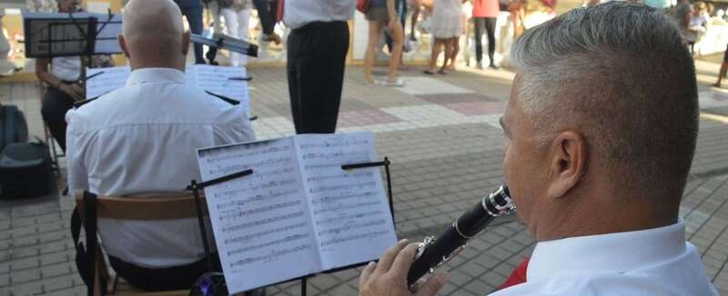 Imagen de archivo de una actuación de la Banda Municipal en Salinetas/TA.